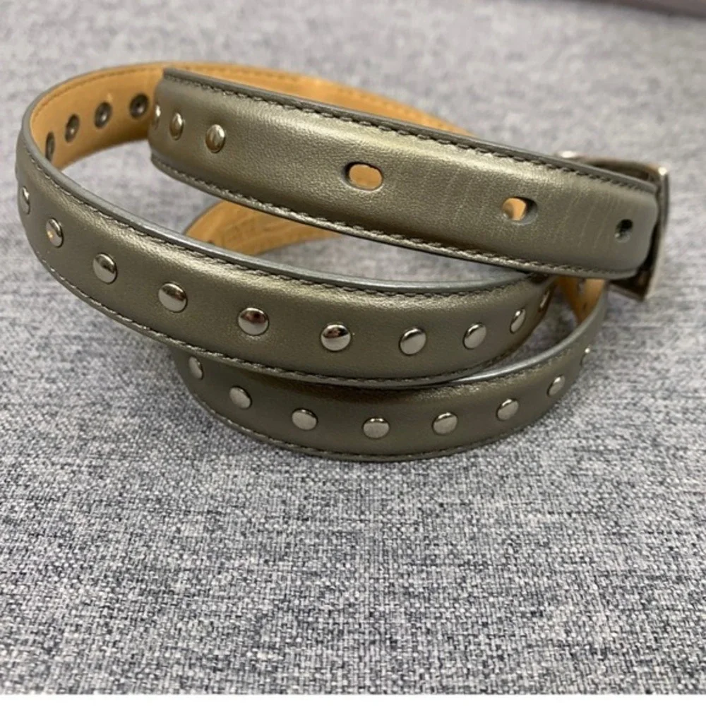 Fossil Metallic Studded Leather Belt‎ Large